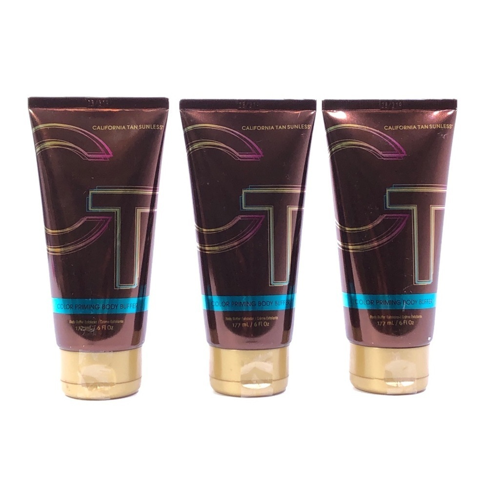 California Tan Sunless CT Color Priming Body Buffer Exfoliator Lot of 3